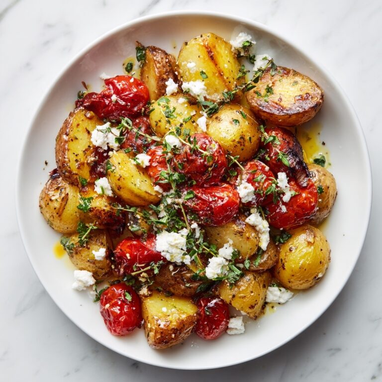 Baked Feta Potatoes: Crispy, Cheesy, and Herb-Infused Recipe