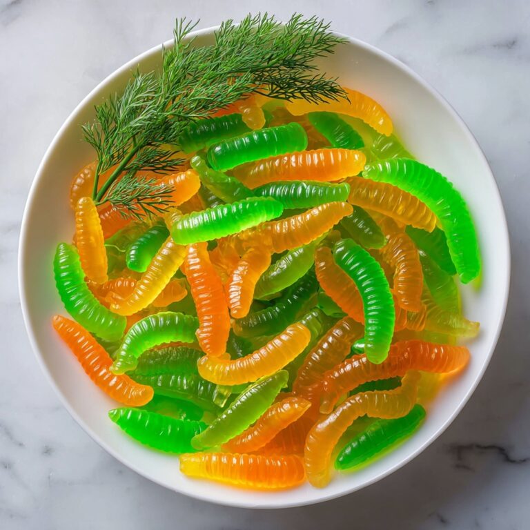 Homemade Dill Pickle Gummy Worms Recipe