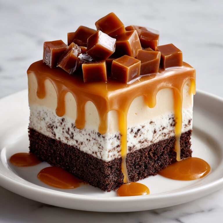 Butterfinger Candy Bar Poke Cake Recipe