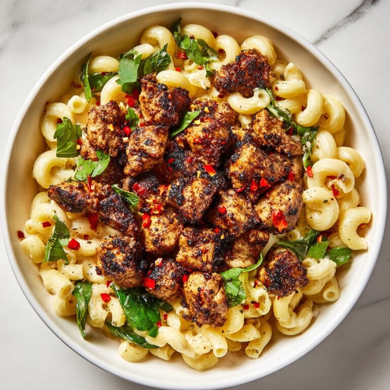 Spicy Honey Pepper Chicken with Creamy Mac and Cheese Recipe