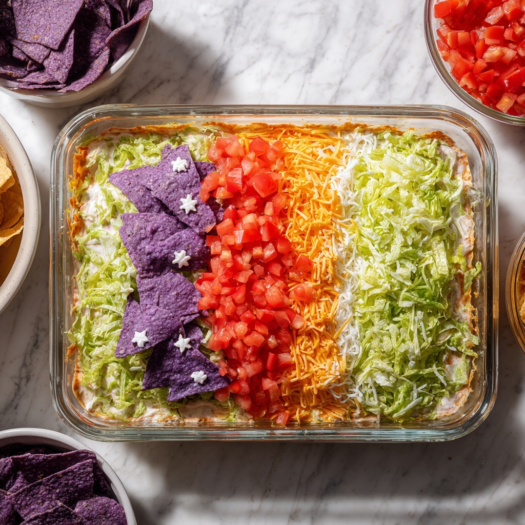 Taco Salad Flag Recipe - Recipe Image