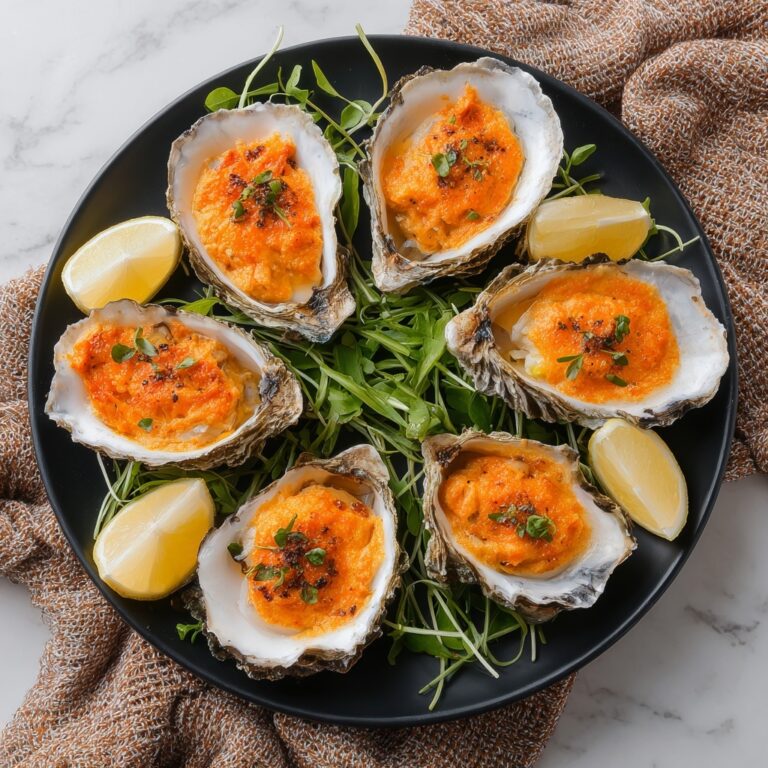 Barbecued Oysters with Smoky Uni Butter Recipe