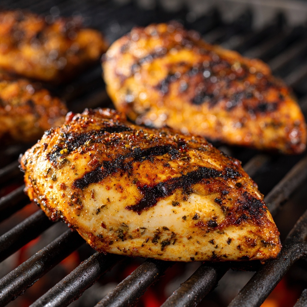 Apple Juice Marinated Grilled Chicken Recipe - Recipe Image