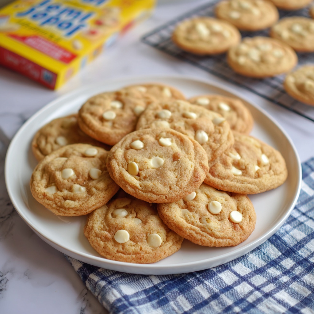 Lemon White Chocolate Chip Cookies Recipe - Recipe Image