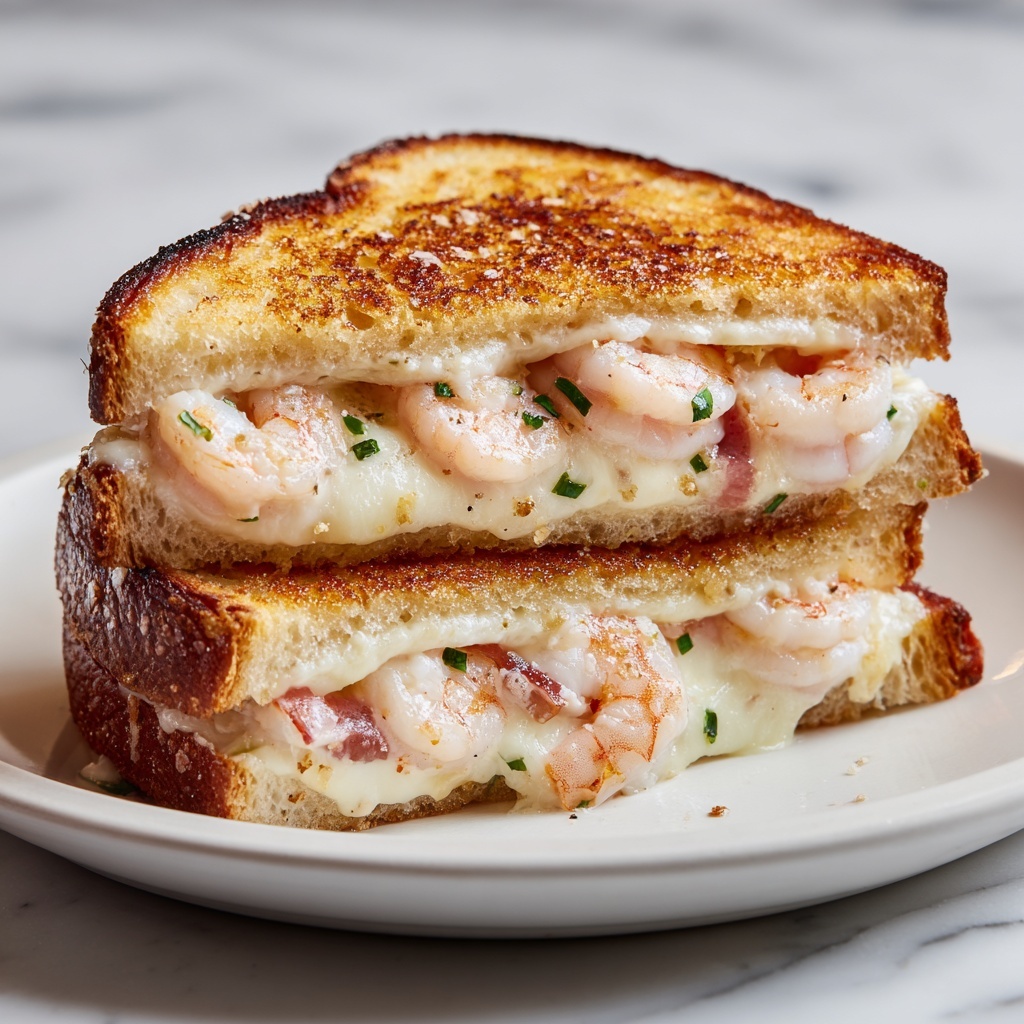 Shrimp & Cheese Grilled Sandwich Recipe - Recipe Image