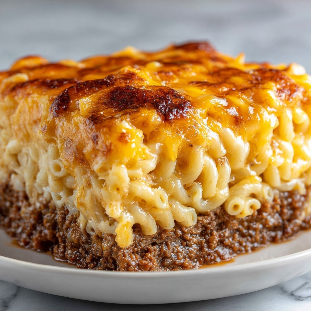 Mac ‘n’ Cheese-Stuffed Meatloaf Recipe - Recipe Image