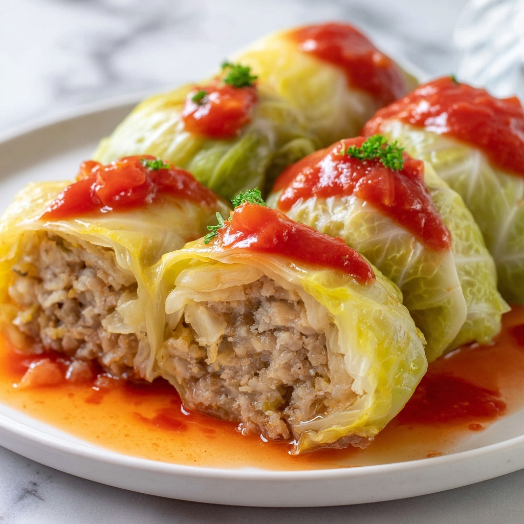 Vegetarian Stuffed Cabbage Rolls Recipe - Recipe Image
