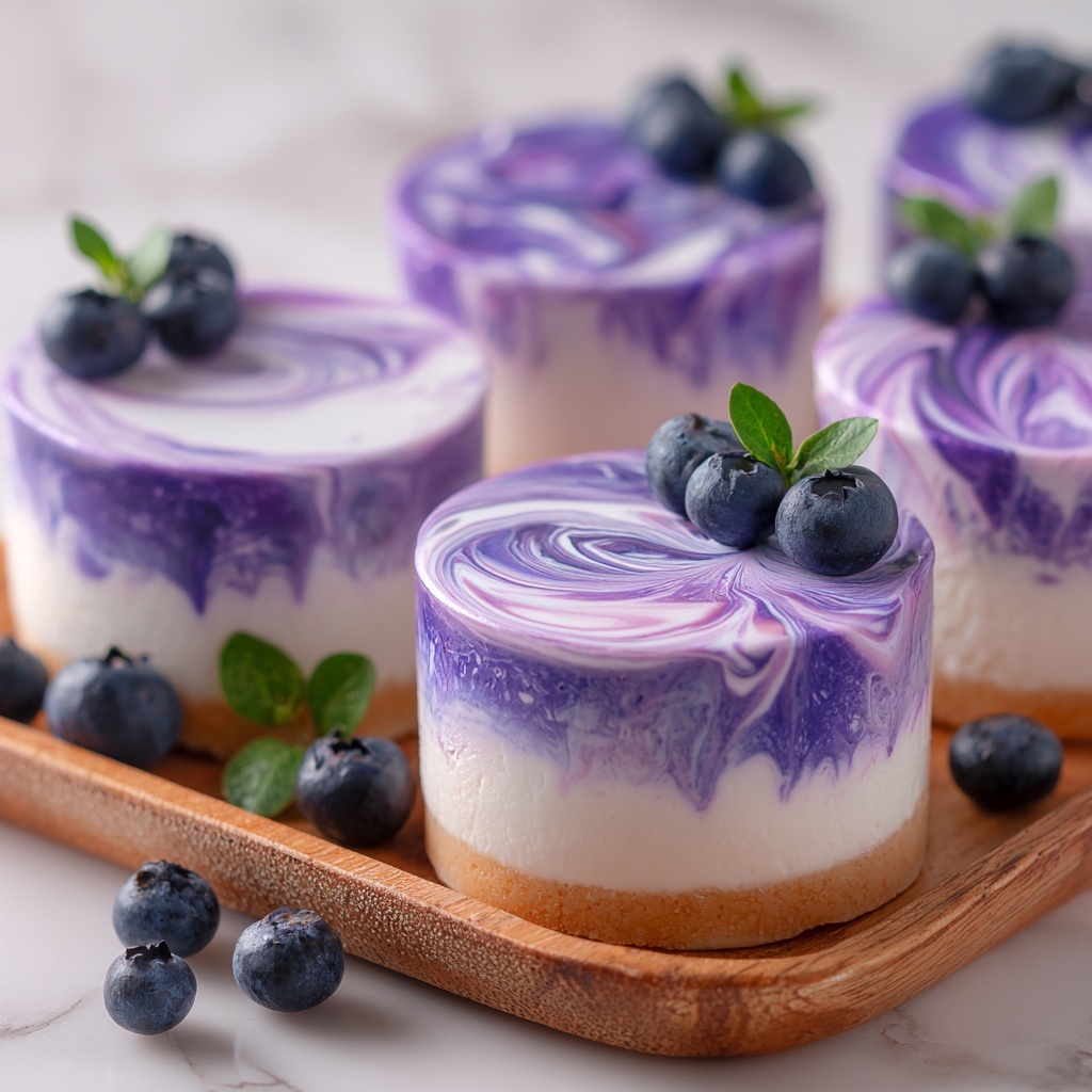 Blueberry Swirl Yogurt Bites Recipe - Recipe Image
