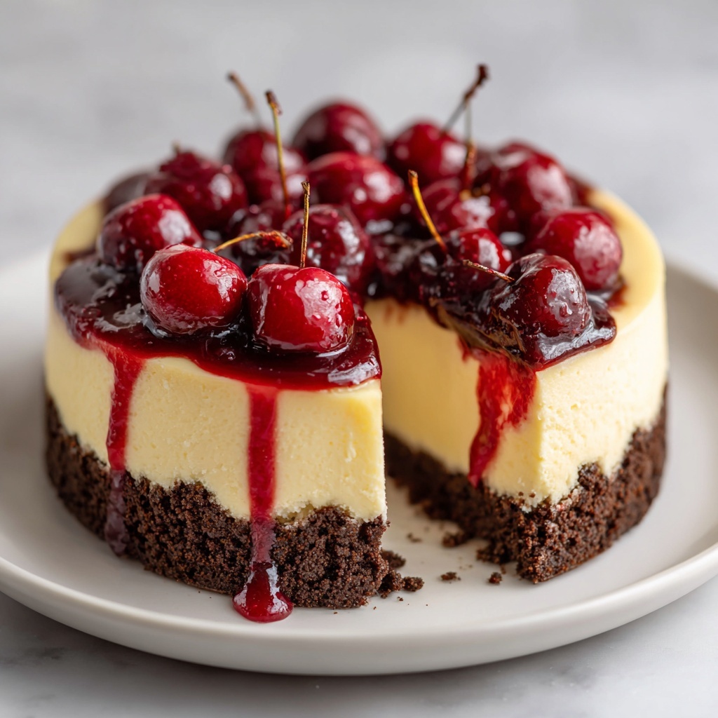 Chocolate Cherry Cheesecake Recipe - Recipe Image