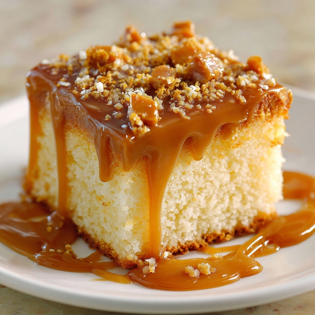 Lemon Condensed Milk Drizzle Cake Recipe - Recipe Image