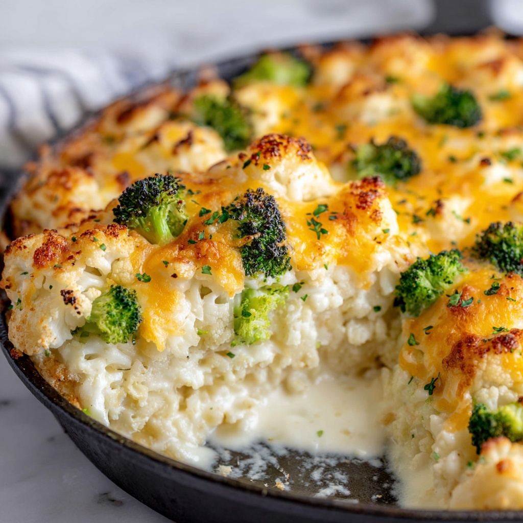 Cauliflower and Broccoli Gratin Recipe - Recipe Image