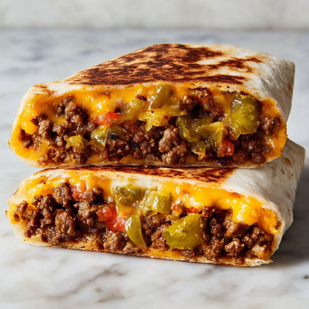 Easy Air Fryer Cheeseburger Wraps Recipe - Recipe Image