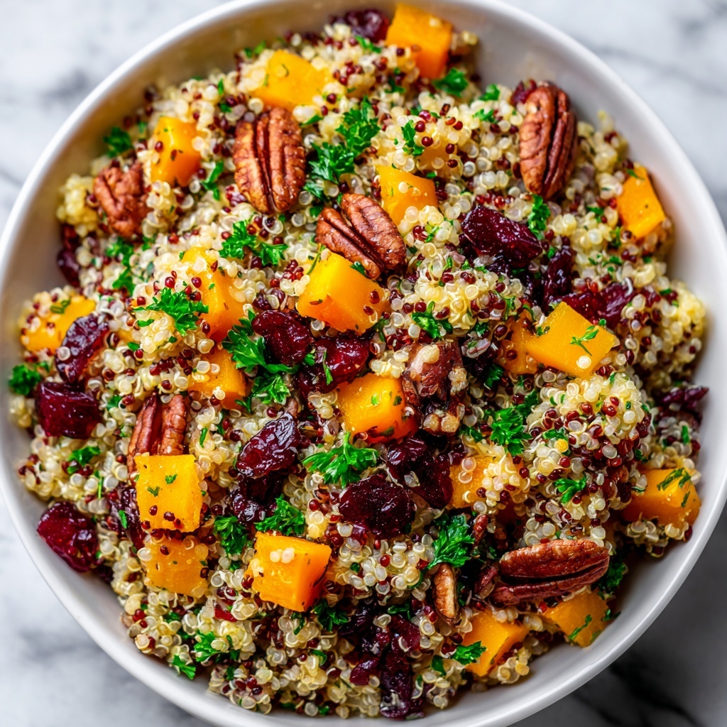 Roasted Pumpkin, Pecan & Cranberry Quinoa Salad Recipe - Recipe Image