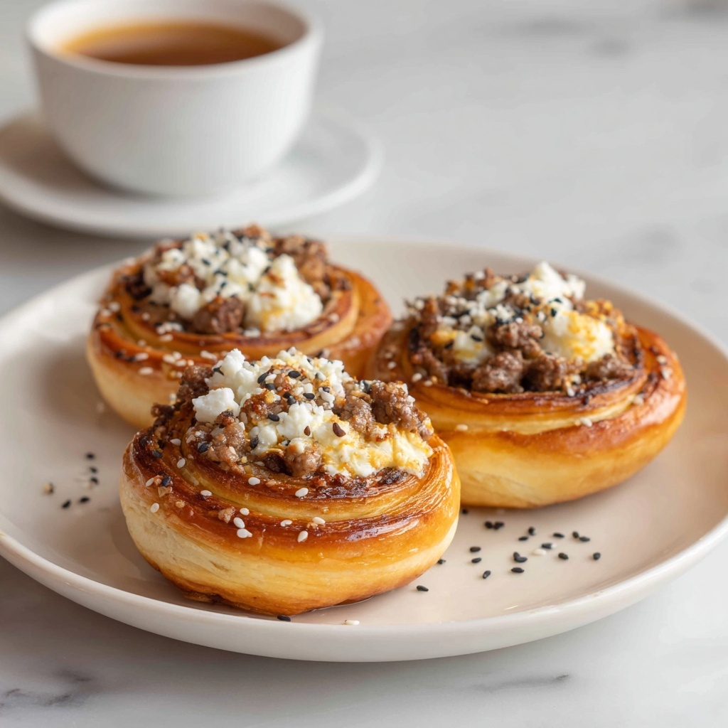 French Dip Roast Beef Pinwheels Recipe - Recipe Image