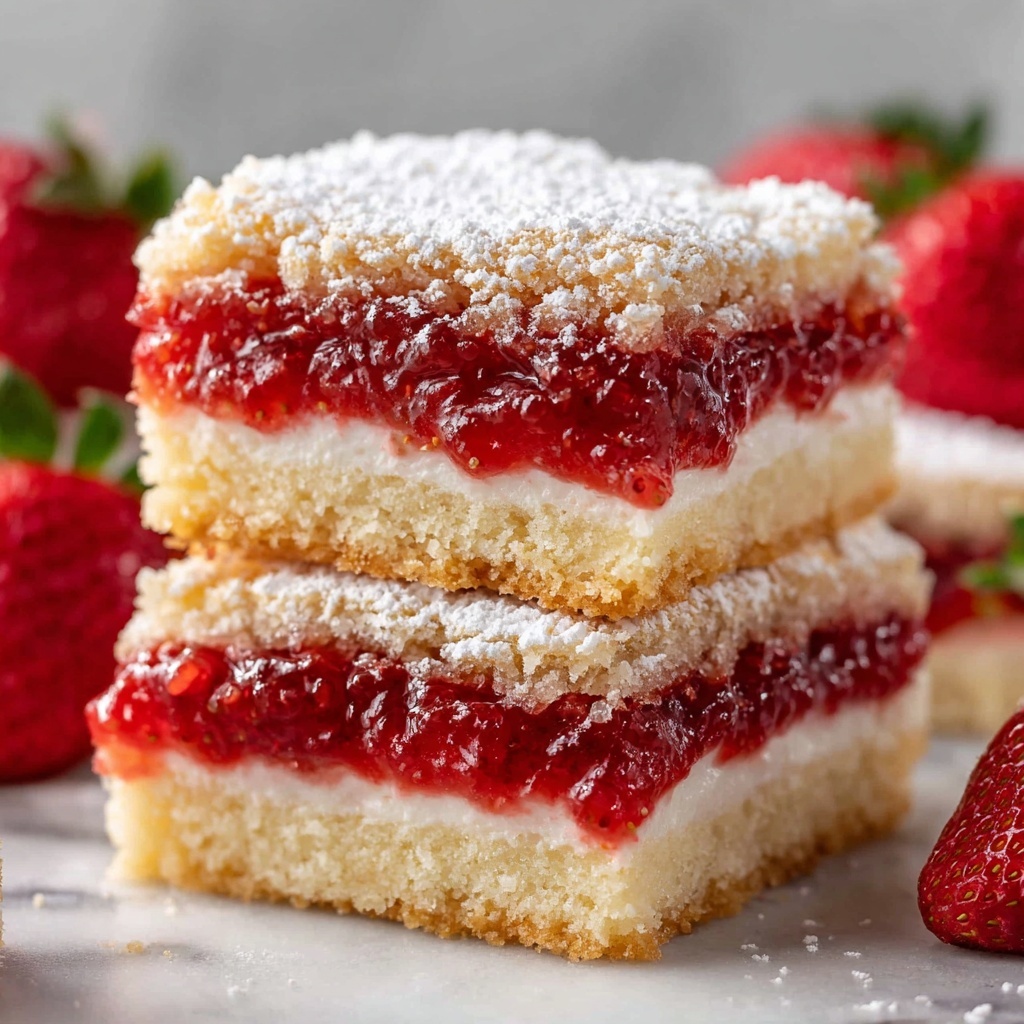 Strawberry Lemon Cheesecake Bars Recipe - Recipe Image