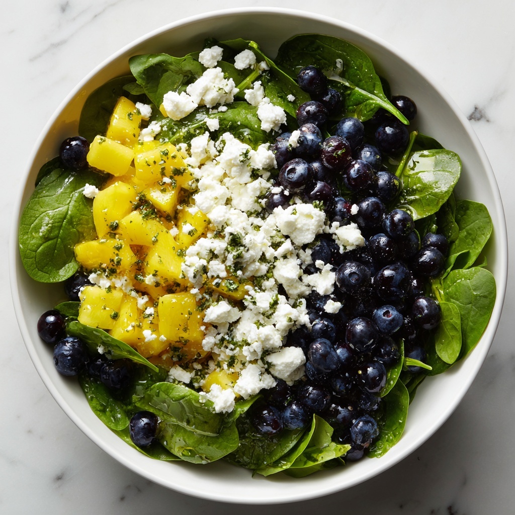 Mango, Blueberry, and Spinach Salad Recipe - Recipe Image