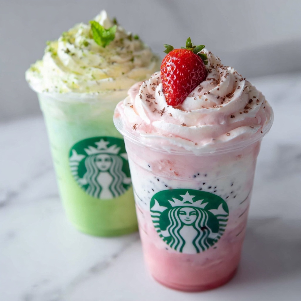 Kiwi Dragonfruit Crush Frappuccinos Recipe - Recipe Image