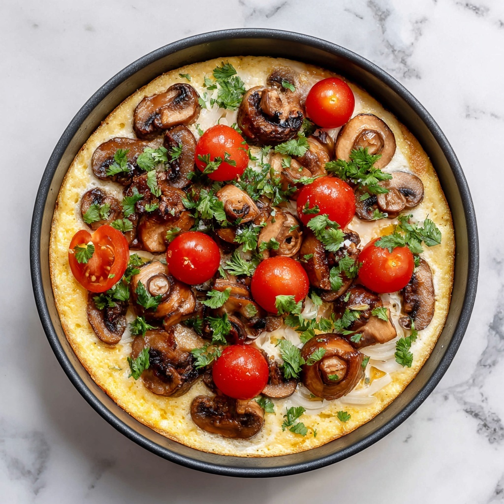 Veggie Frittata with Bell Peppers, Onions, and Mushrooms Recipe - Recipe Image