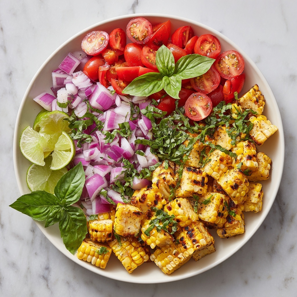 Charred Corn with Feta and Cilantro Recipe - Recipe Image