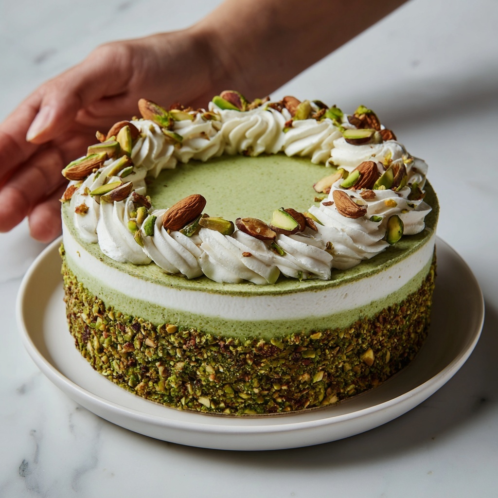 Pistachio Cream Cake Recipe - Recipe Image