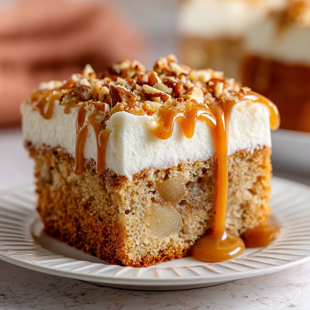 Caramel Apple Pie Poke Cake Recipe - Recipe Image