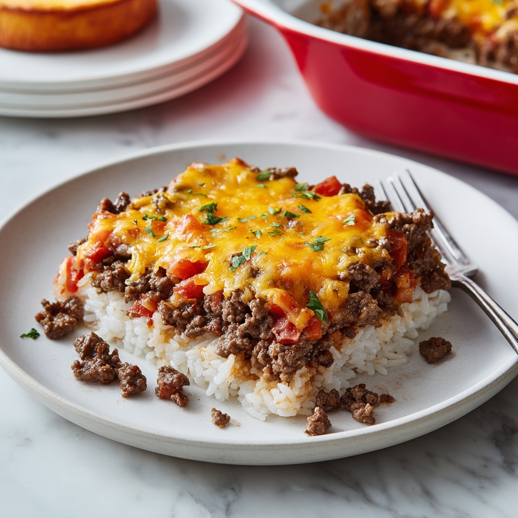 Sour Cream Beef and Rice Casserole Recipe - Recipe Image