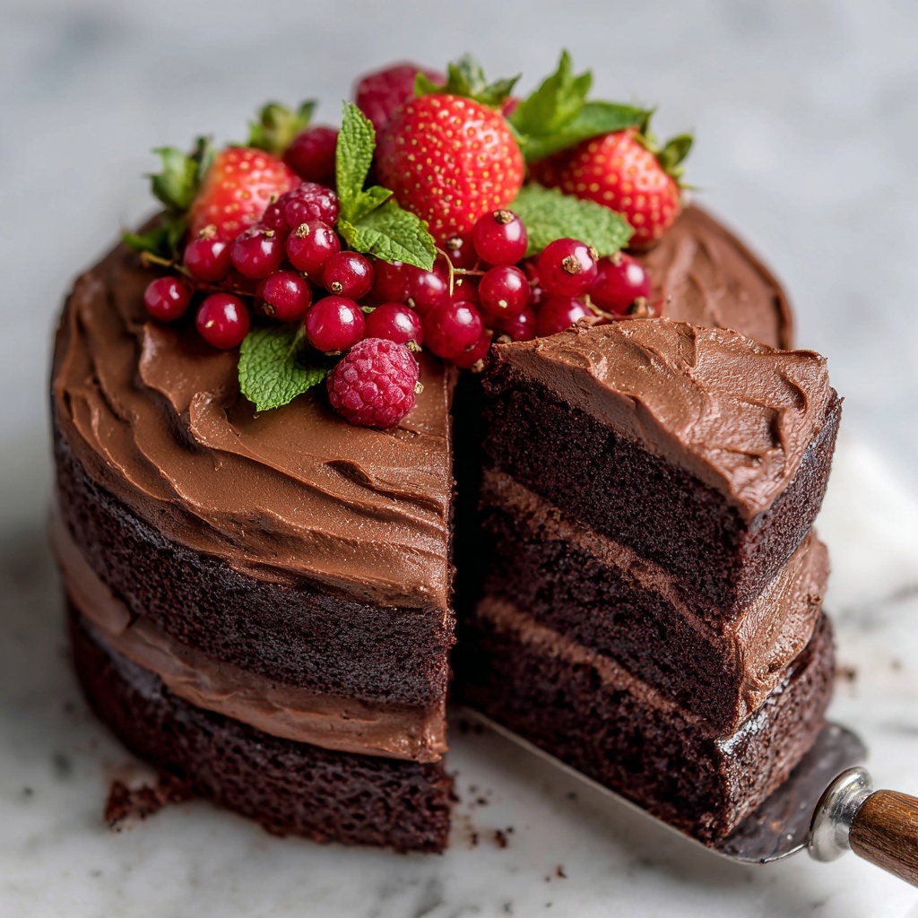 Vegan Chocolate Cake Recipe - Recipe Image