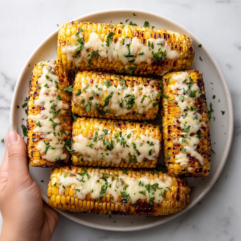 Garlic Butter Corn Cheese: Creamy Baked Side Dish Recipe - Recipe Image