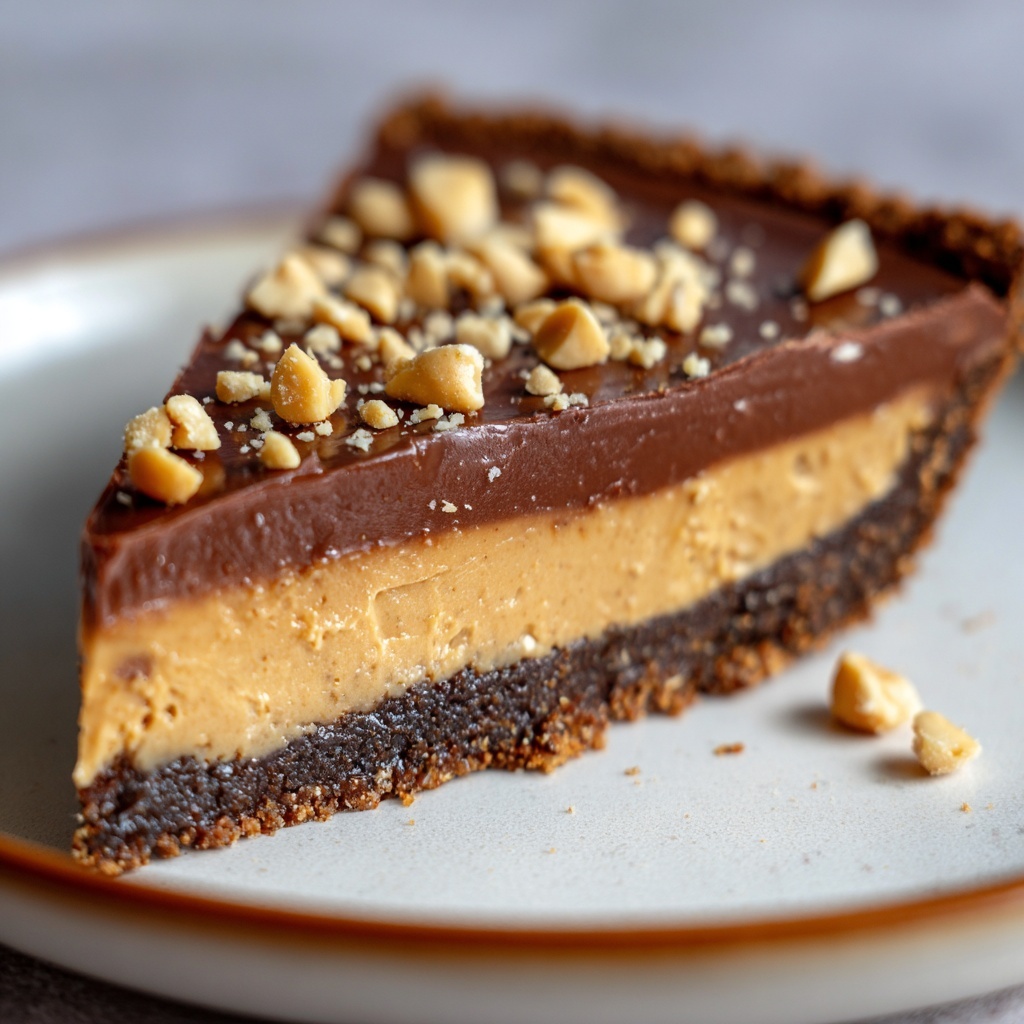 Hot Fudge Peanut Butter Pie Recipe - Recipe Image