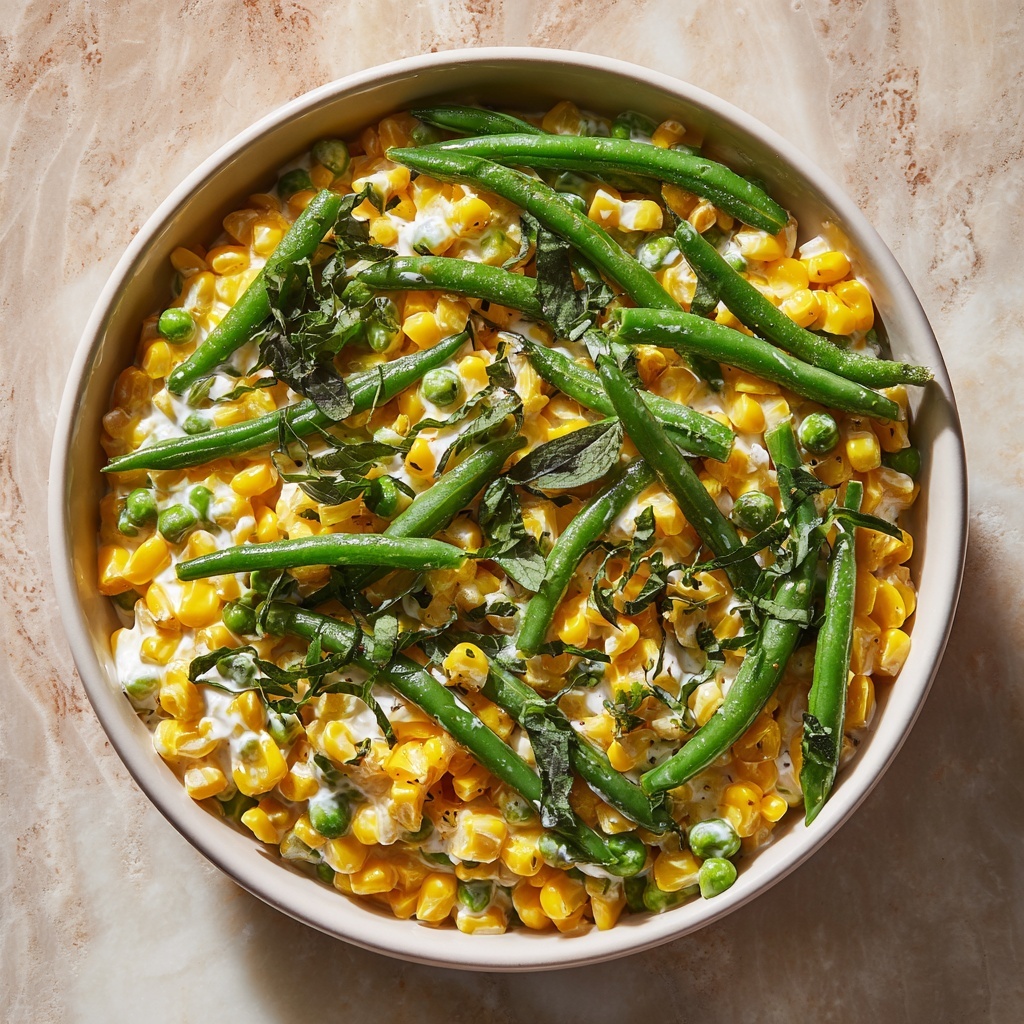 Summer Corn & Green Beans with Herb Butter Recipe - Recipe Image
