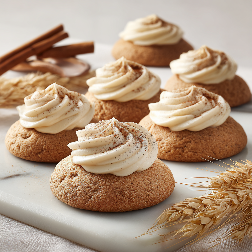 Pumpkin Cookies with Cream Cheese Frosting Recipe - Recipe Image