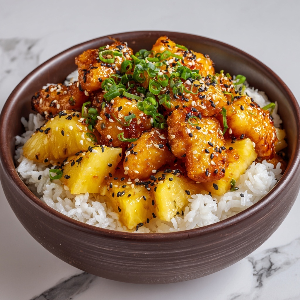 Baked Pineapple Chicken Bowls Recipe - Recipe Image