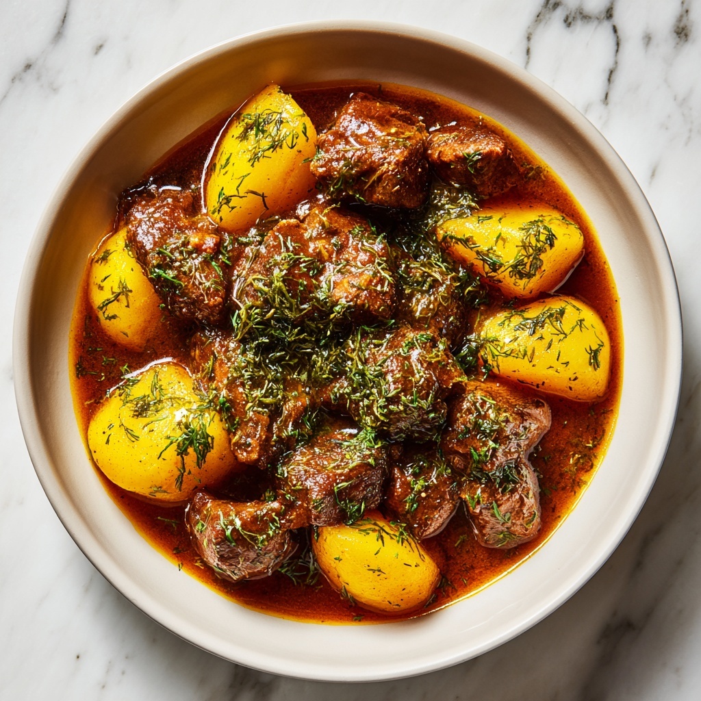 Slow Cooker Steak and Cheddar Potato Casserole Recipe - Recipe Image