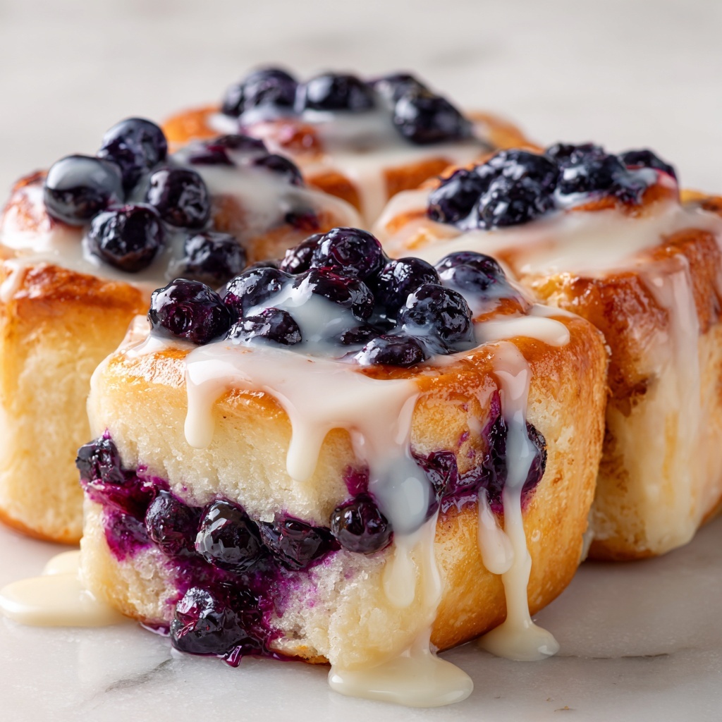 Blueberry Cheesecake Swirl Rolls Recipe - Recipe Image