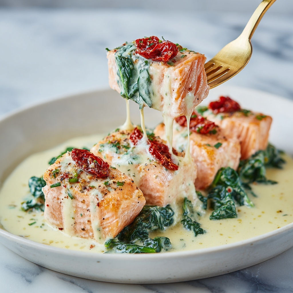 Creamy Tuscan Salmon Recipe - Recipe Image
