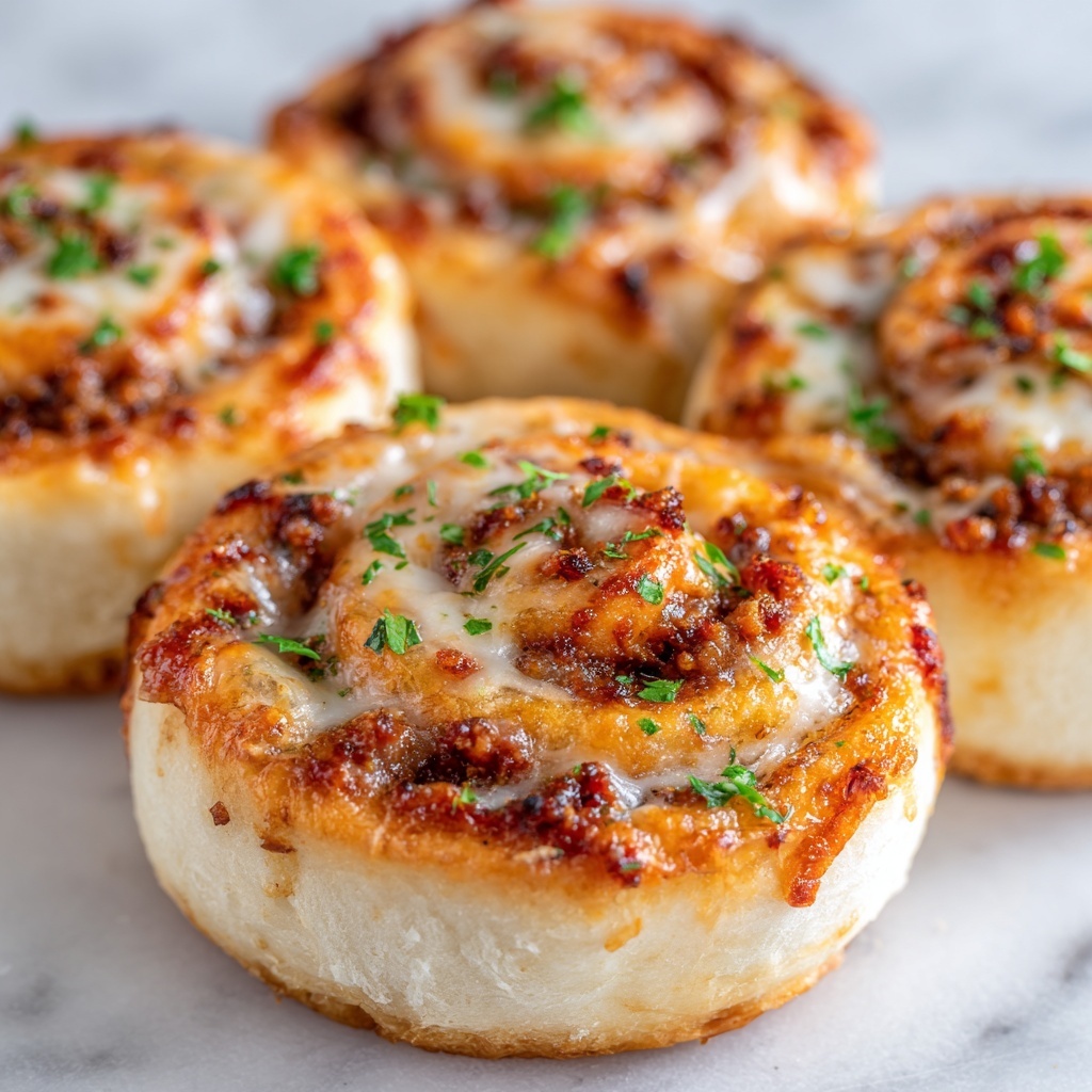 Cheesy Supreme Pizza Rolls Recipe - Recipe Image