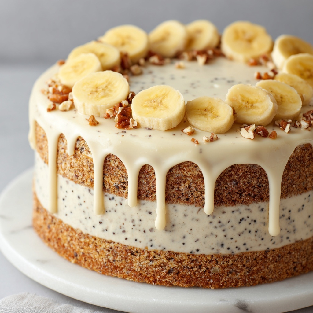 Banana Bread Cake with Cream Cheese Frosting Recipe - Recipe Image