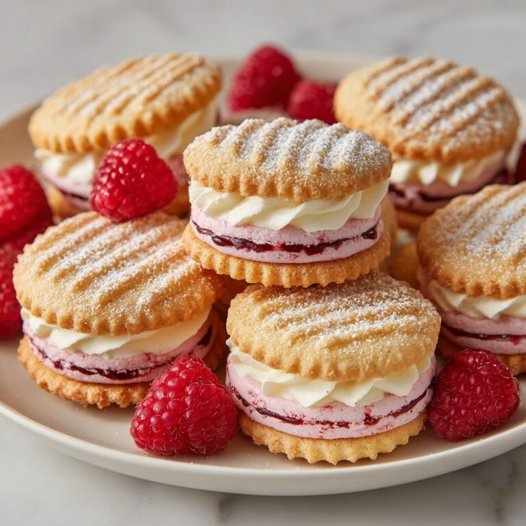 Raspberry Cream Sandwich Cookies Recipe