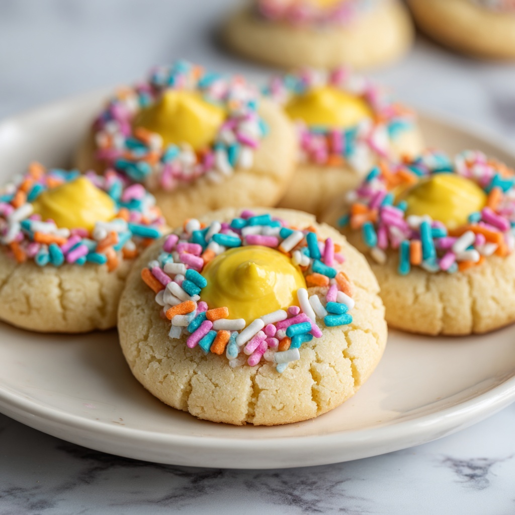 Easter Thumbprint Cookies Recipe - Recipe Image
