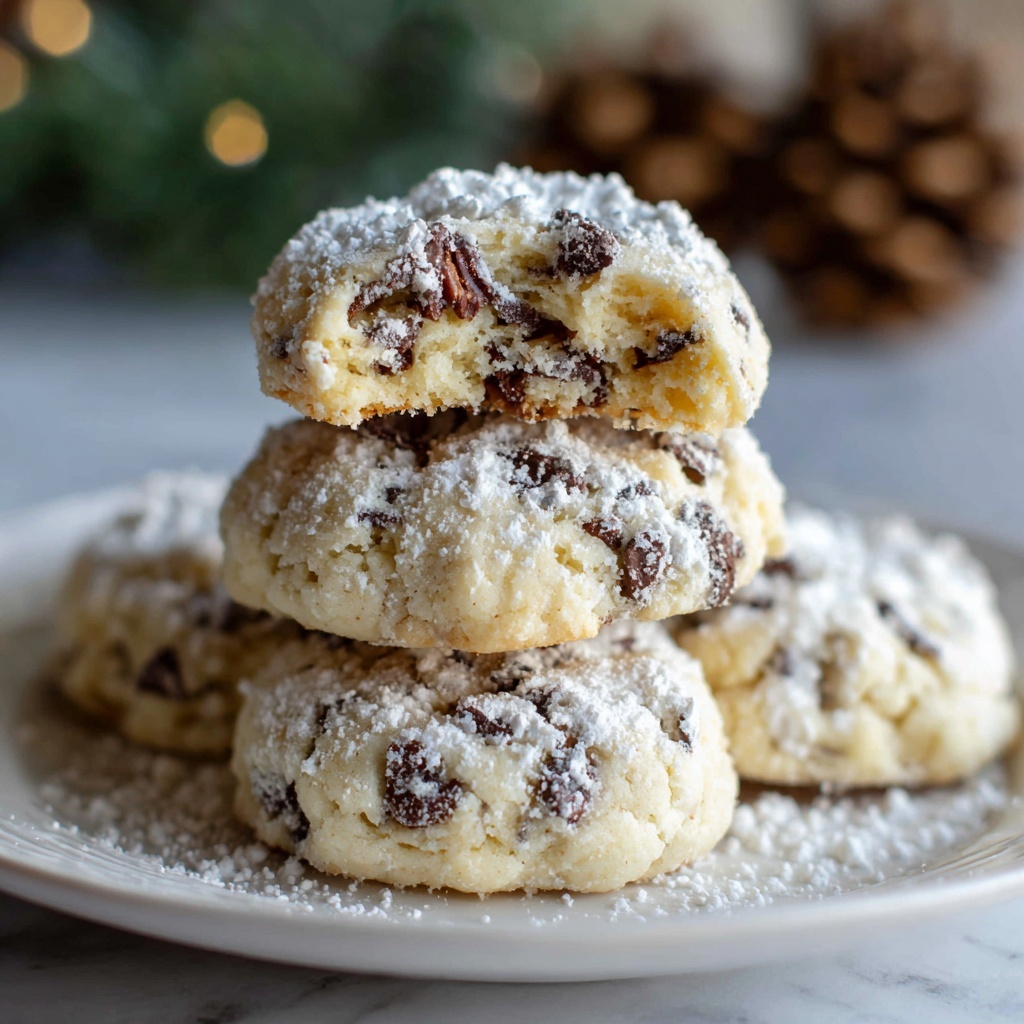 Peanut Butter Chocolate Chip Snowball Cookies Recipe - Recipe Image