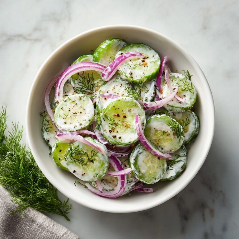 Creamy Cucumber Salad Recipe