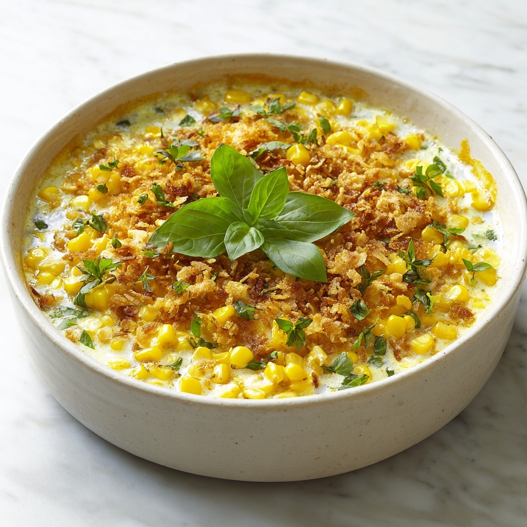 Honey-Glazed Corn Casserole with a Crispy Parmesan Crust Recipe - Recipe Image