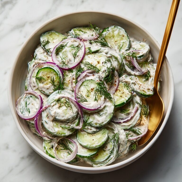 Creamy Cucumber Salad Recipe