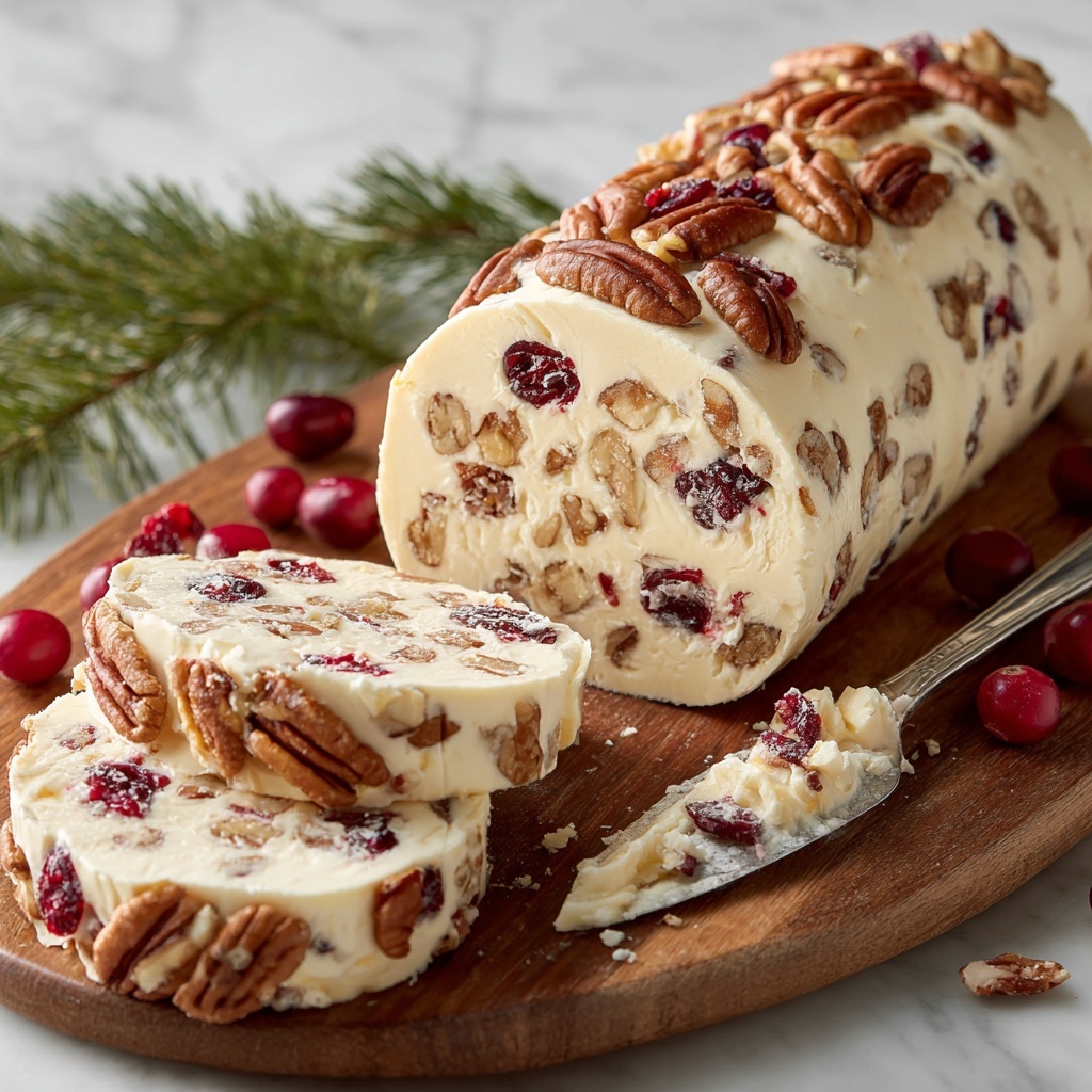 Cranberry Pecan Cheese Log Recipe - Recipe Image