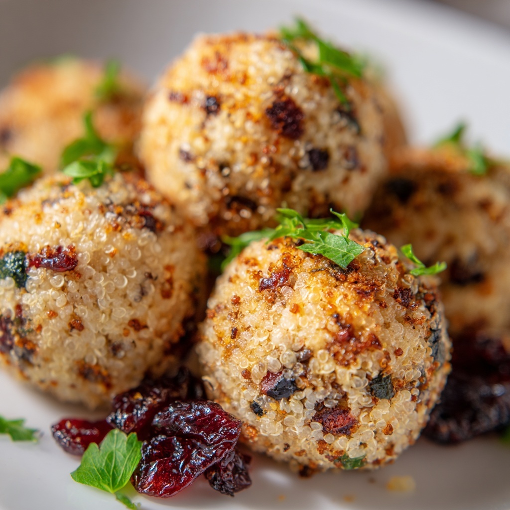 Cranberry & Turkey Stuffing Balls Recipe - Recipe Image