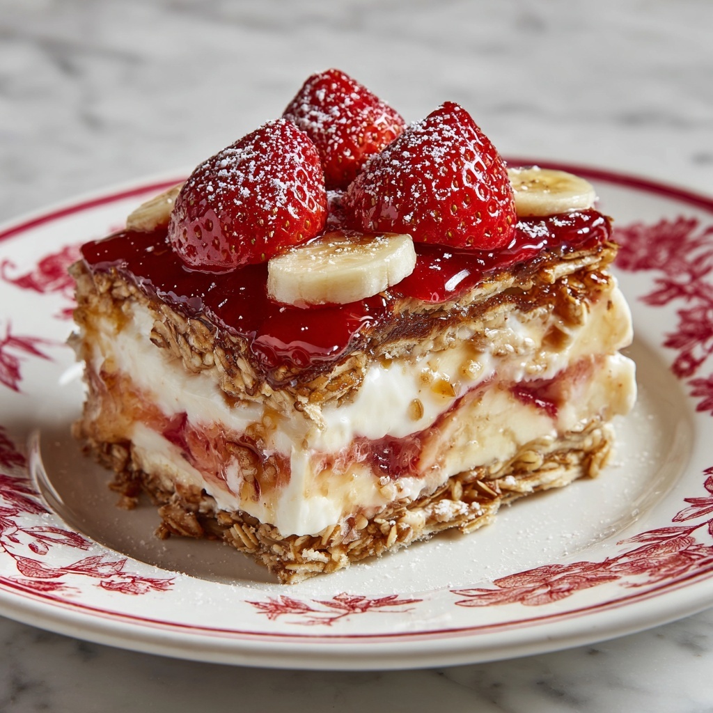 Strawberry Banana Cream Dessert Recipe - Recipe Image
