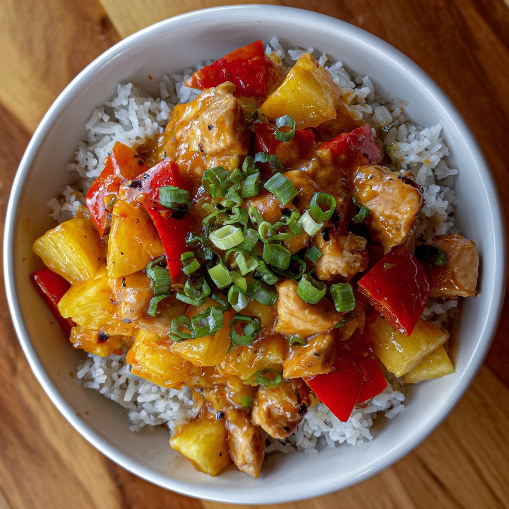 Hawaiian Pineapple Chicken and Rice Recipe - Recipe Image