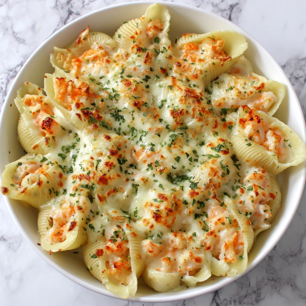 Creamy Seafood Stuffed Shells Recipe - Recipe Image