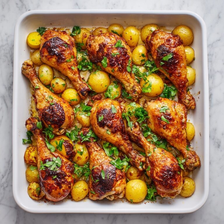 One Pan Lemon Herb Chicken and Potatoes Recipe