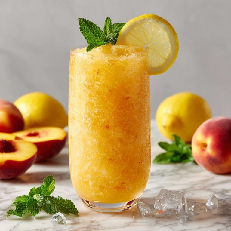 Frozen Peach Lemonade Slushie: The Ultimate Summer Cooler Recipe